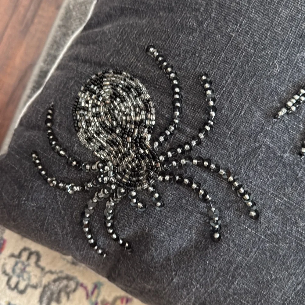 NWT Saatvik Halloween/Spider Pillow
